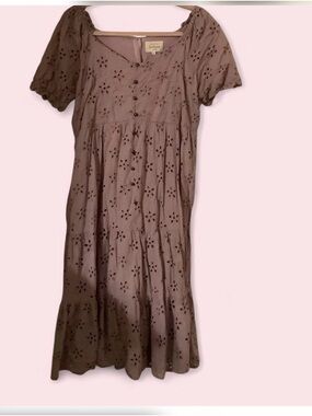 Boheme Lavender Eyelet Blouse